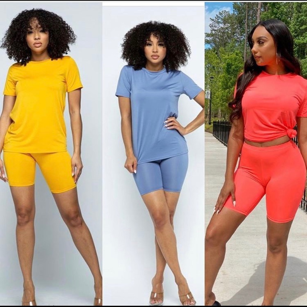 Spandex Short Set